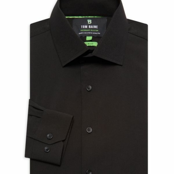 TOM BAINE Slim Fit Dress Shirt L - Picture 1 of 3